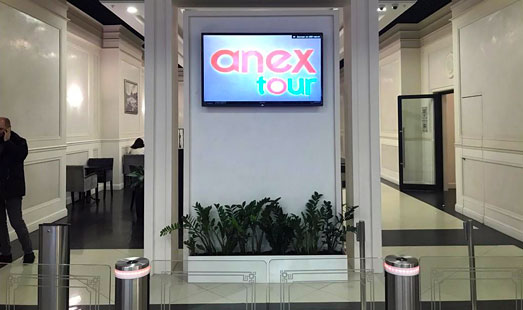 Размещение рекламы на мониторах и LED панелях в бизнес центре Ньютон Плаза