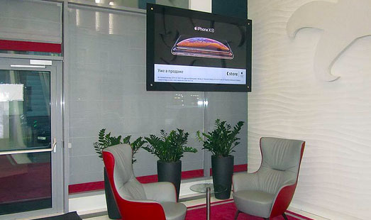 Размещение рекламы на мониторах и LED панелях в бизнес центре Женевский дом