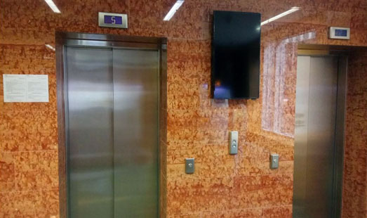 Размещение рекламы на digital экранах на 1 этаже, под. 2; лифт. холл, парковка в БЦ Северная Башня в деловом центре Москва-Сити