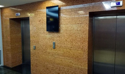 Размещение рекламы на digital экранах на 1 этаже, под. 2; лифт. холл в БЦ Северная Башня в деловом центре Москва-Сити